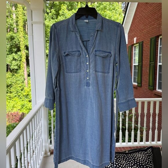 Old Navy Denim Dress with belt. Size S. - Picture 1 of 3